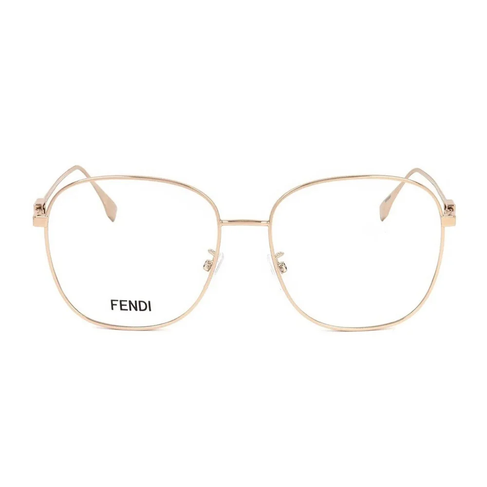 Fendi FE50021u 028 56-16 140 Gold Frame Eyeglasses Women’s Made In Italy